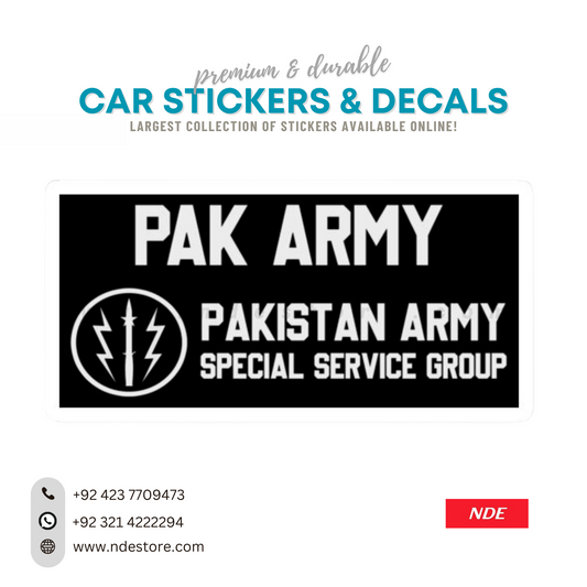 STICKER, PAKK ARMY SSG