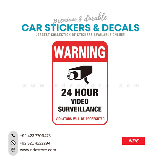 STICKER, WARNING CCTV STICKER