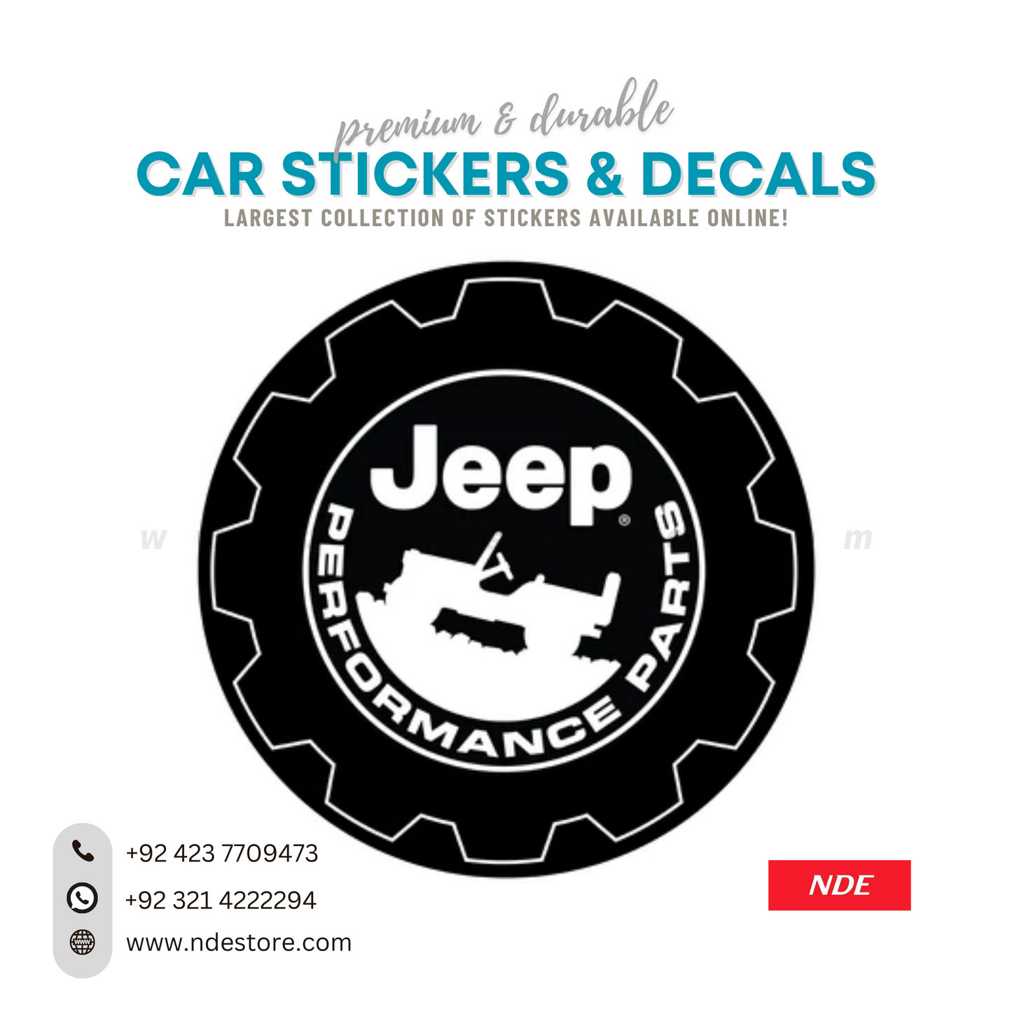 STICKER, JEEP PERFORMANCE PART  (J008)