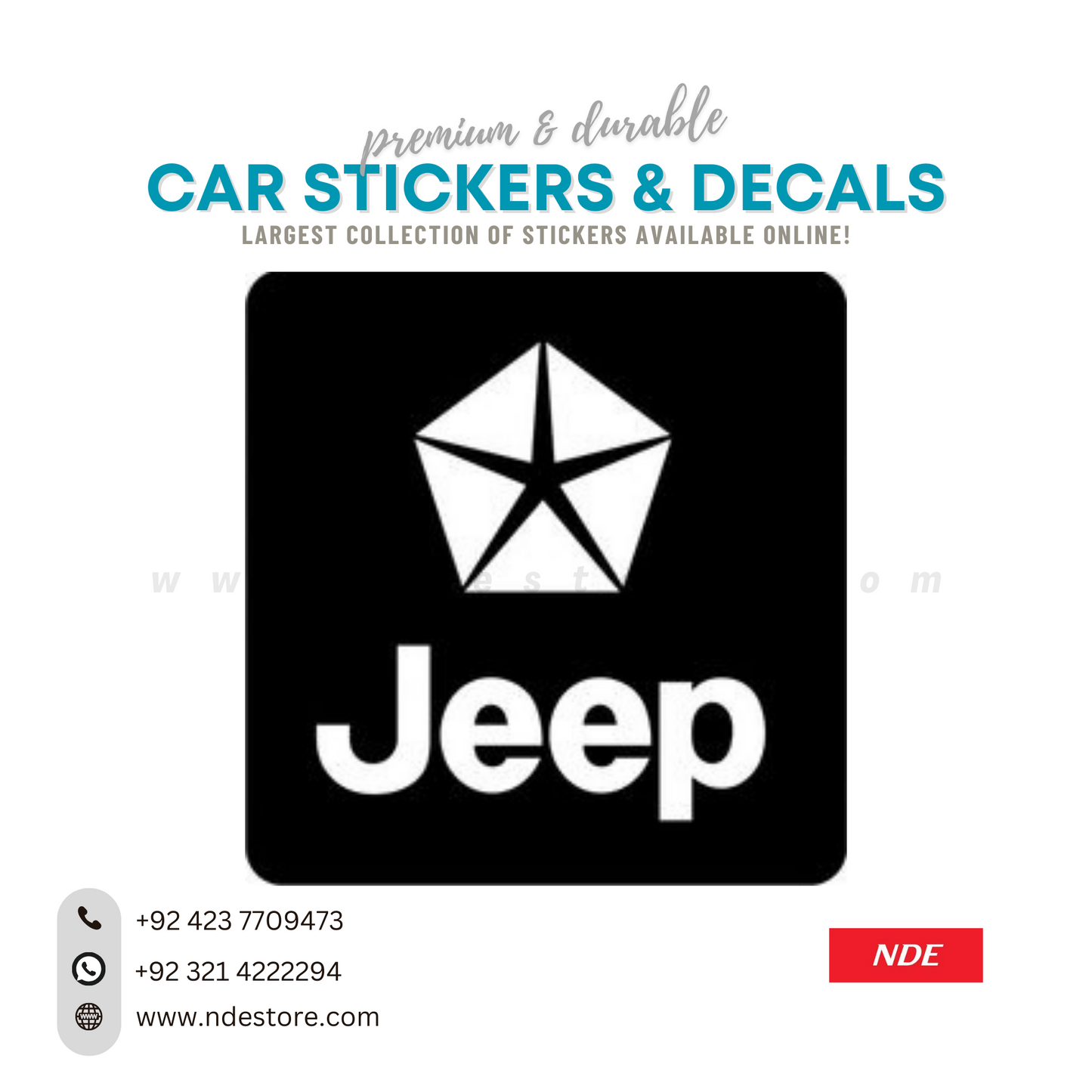 STICKER, JEEP LOGO  (J006)