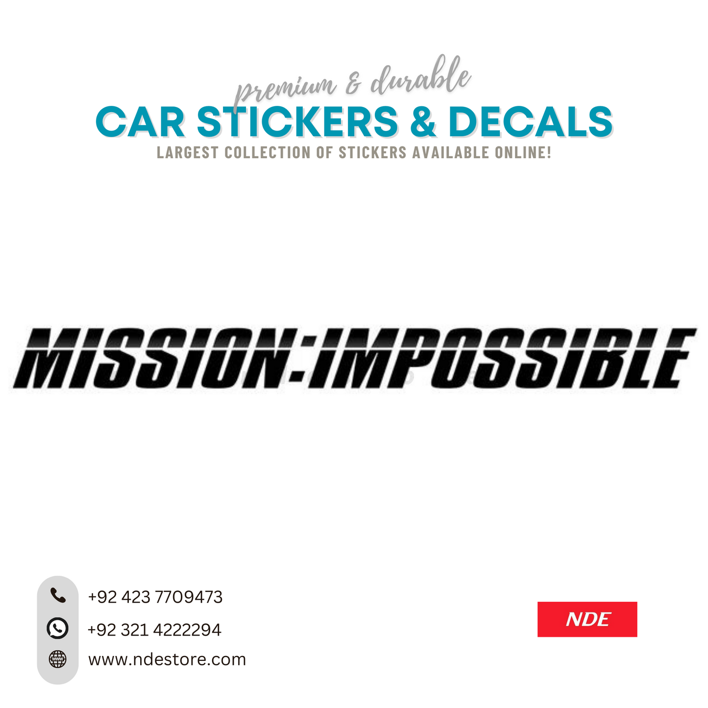 STICKER, MISSION IMPOSIBLE