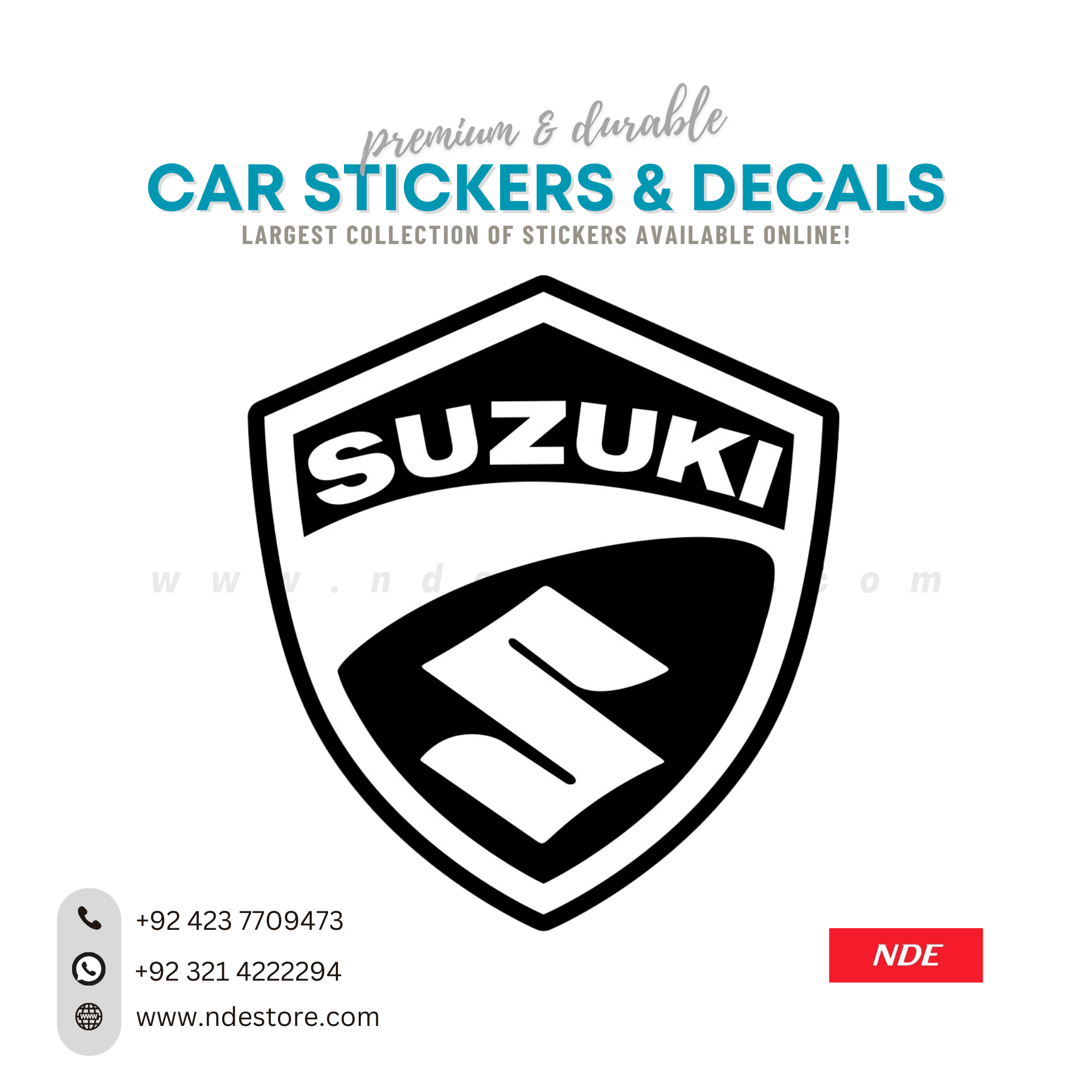 STICKER, SUZUKI – NDE STORE