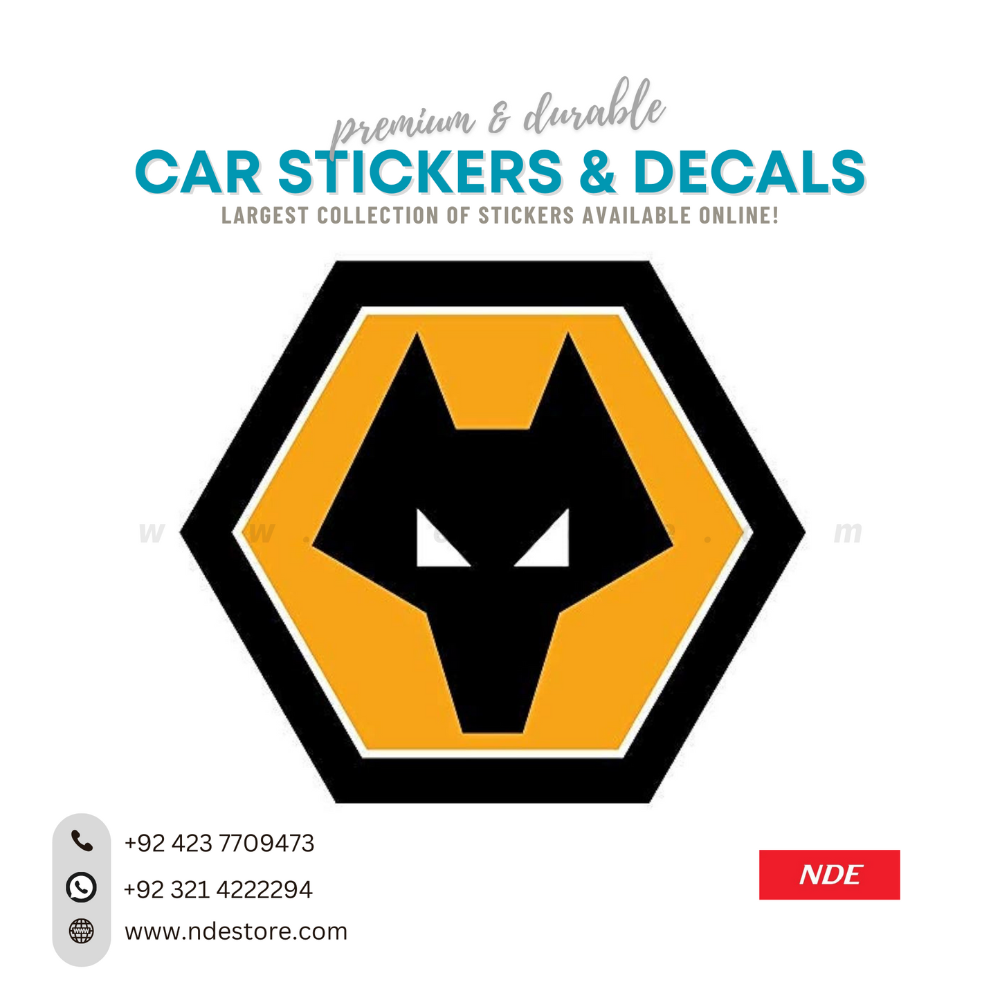 STICKER, FOX YELLOW (FO-006)