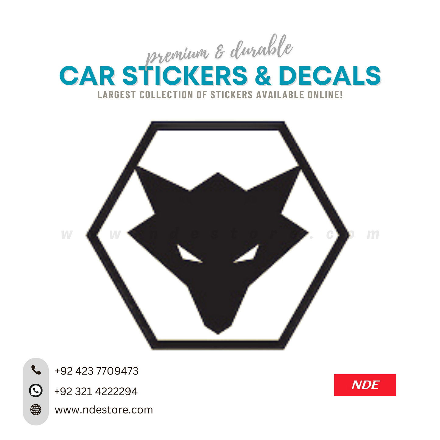 STICKER, FOX (FO-003)