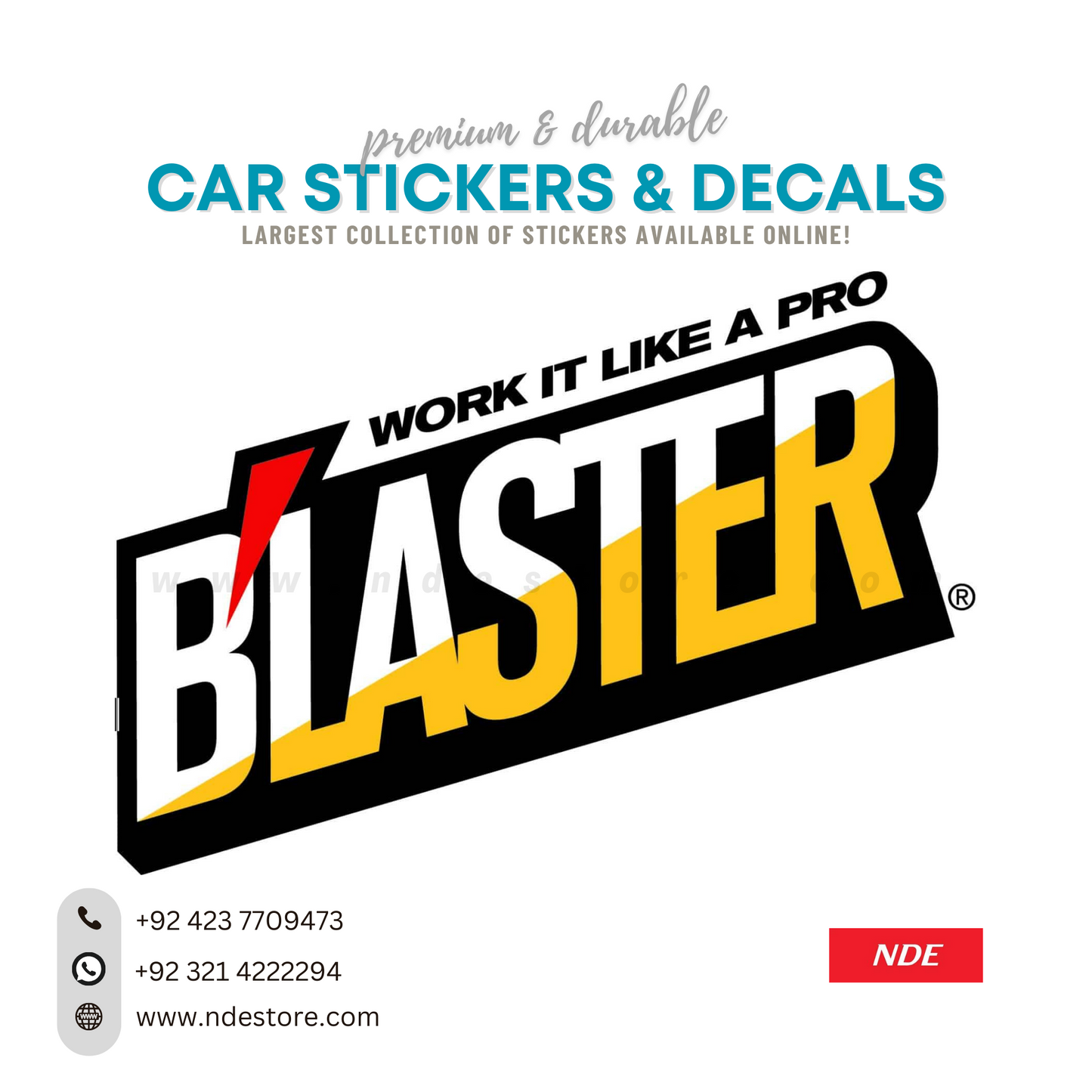 STICKER, BLASTER