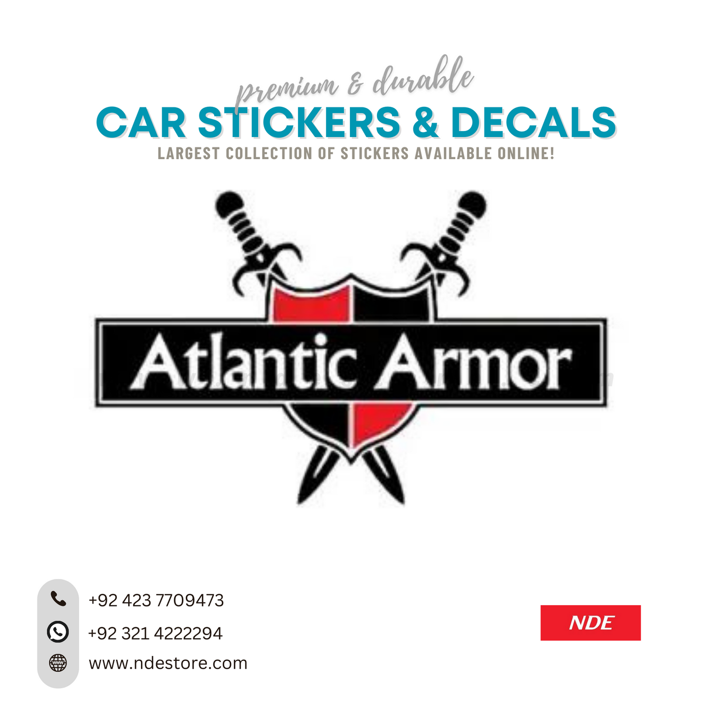 STICKER, ATLANTIC ARMOR