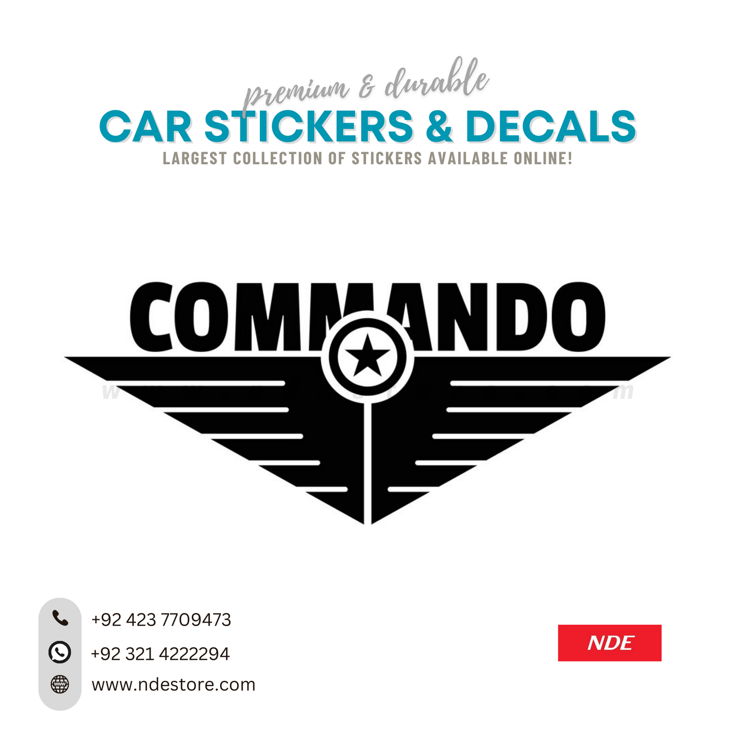 STICKER, COMMANDO - ndestore.com