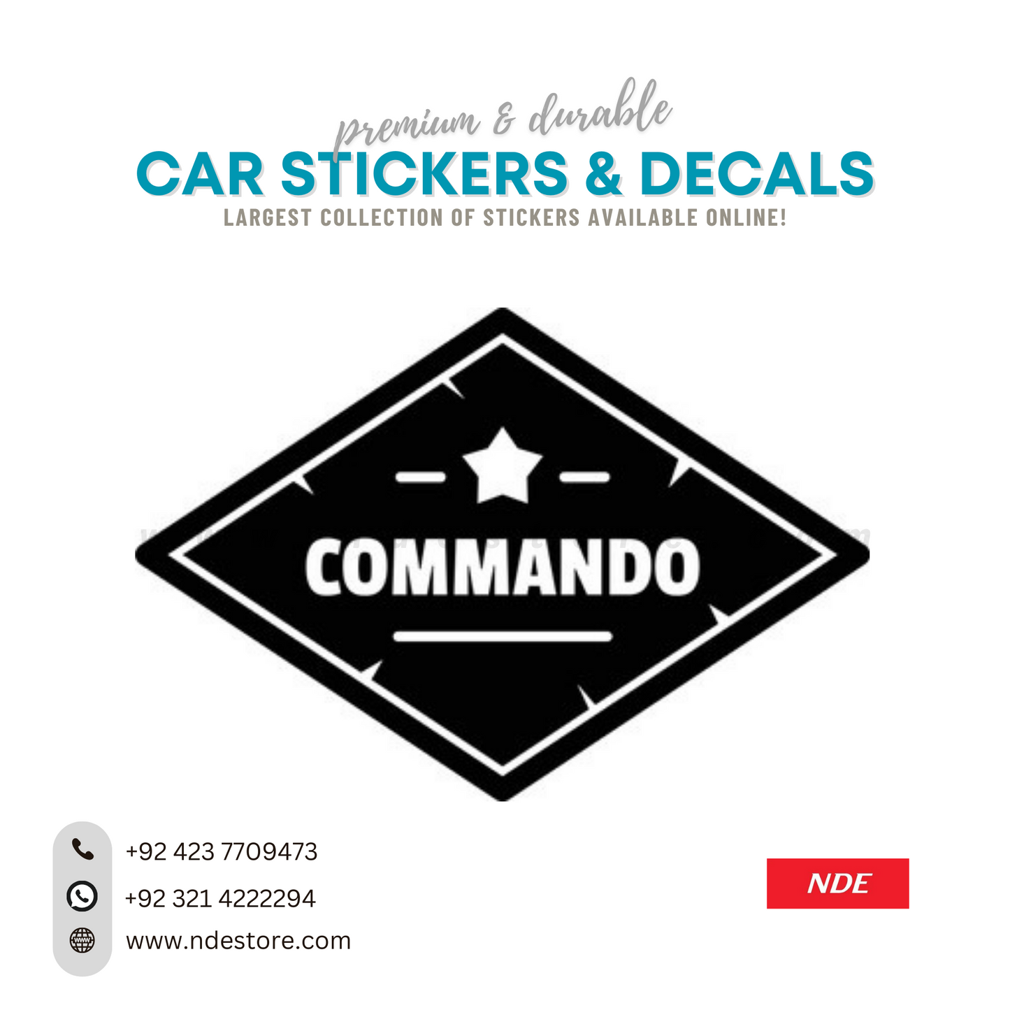 STICKER, COMMANDO