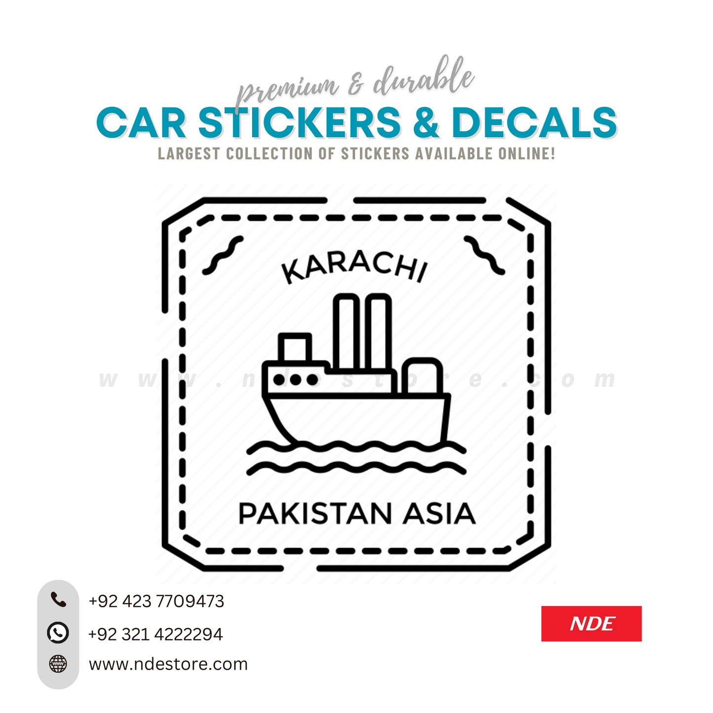 STICKER, KARACHI PAKISTAN ASIA