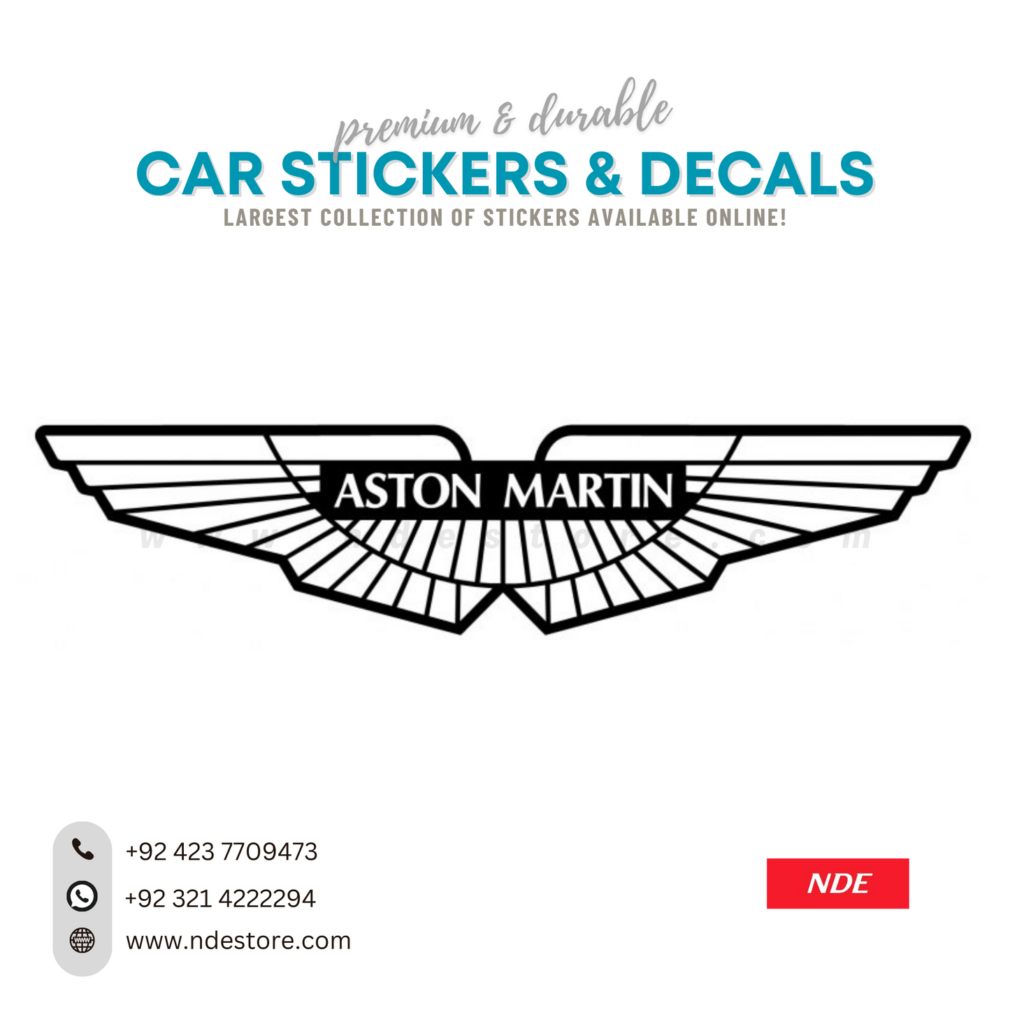 STICKER, ASTON MARTIN