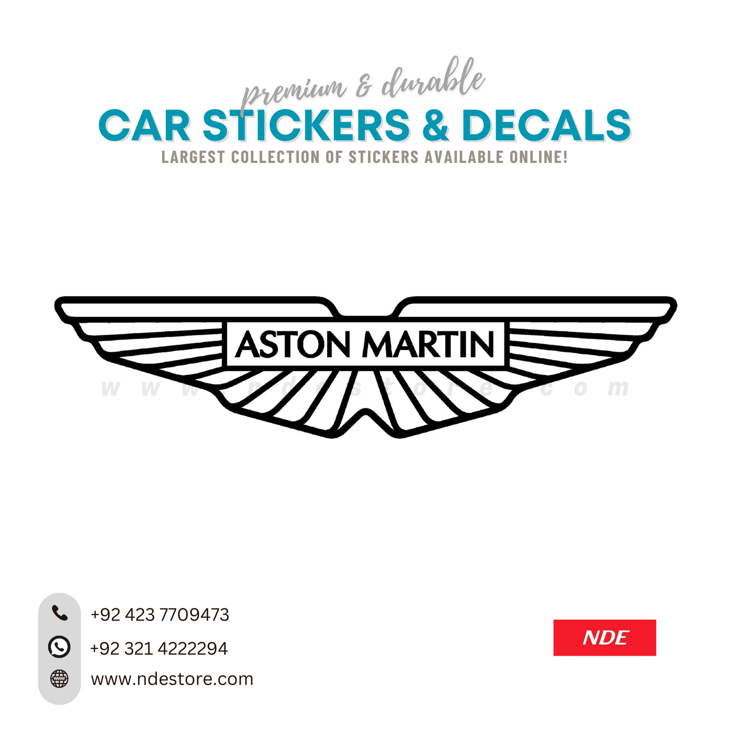 STICKER, ASTON MARTIN