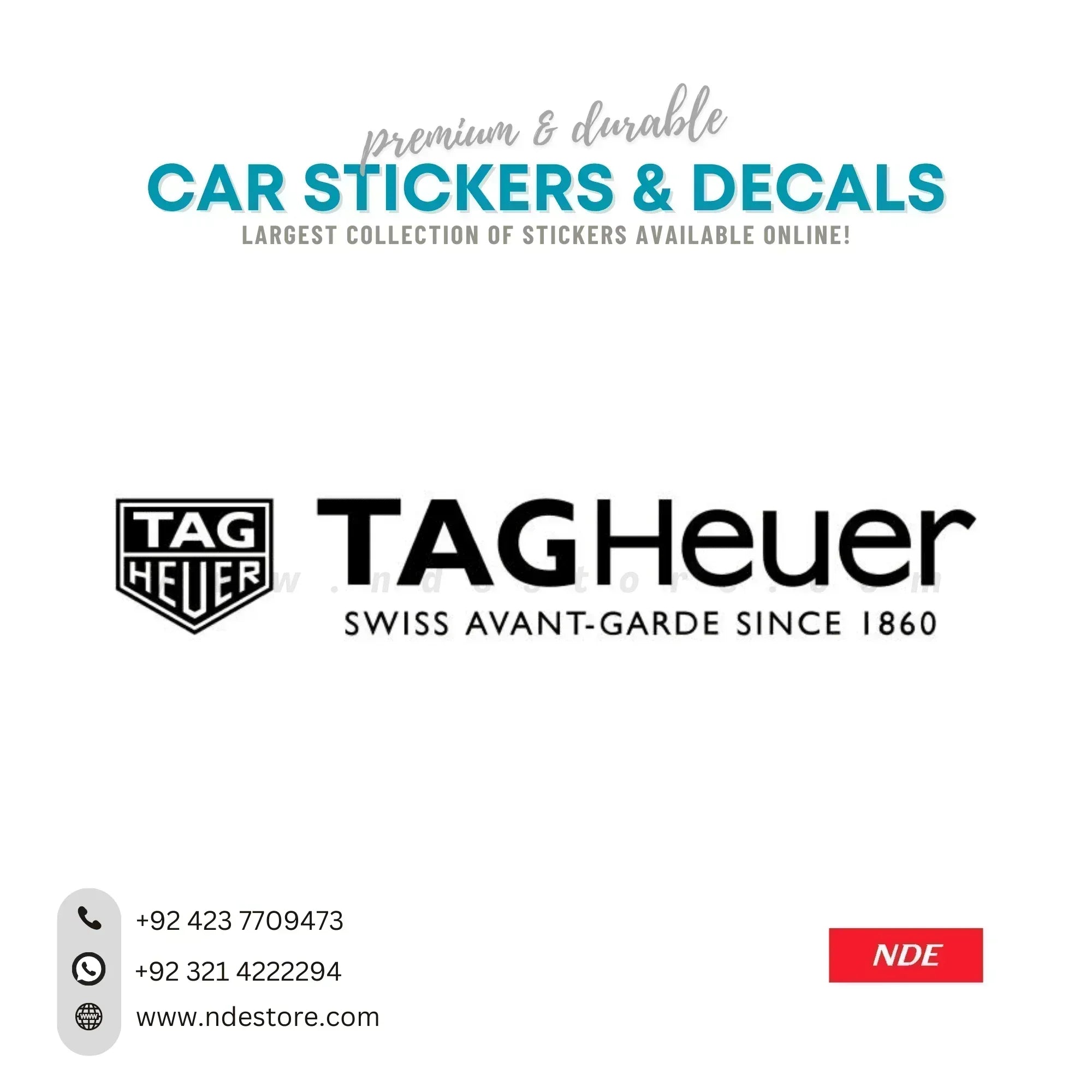 Tag Heuer Old Style Sticker / Decal Set (4-Pack) – Data Graphics, UK Made
