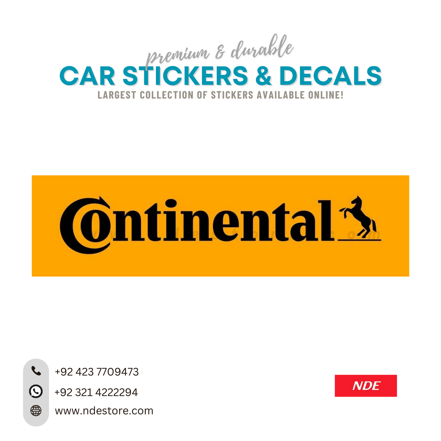 STICKER, CONTINENTAL