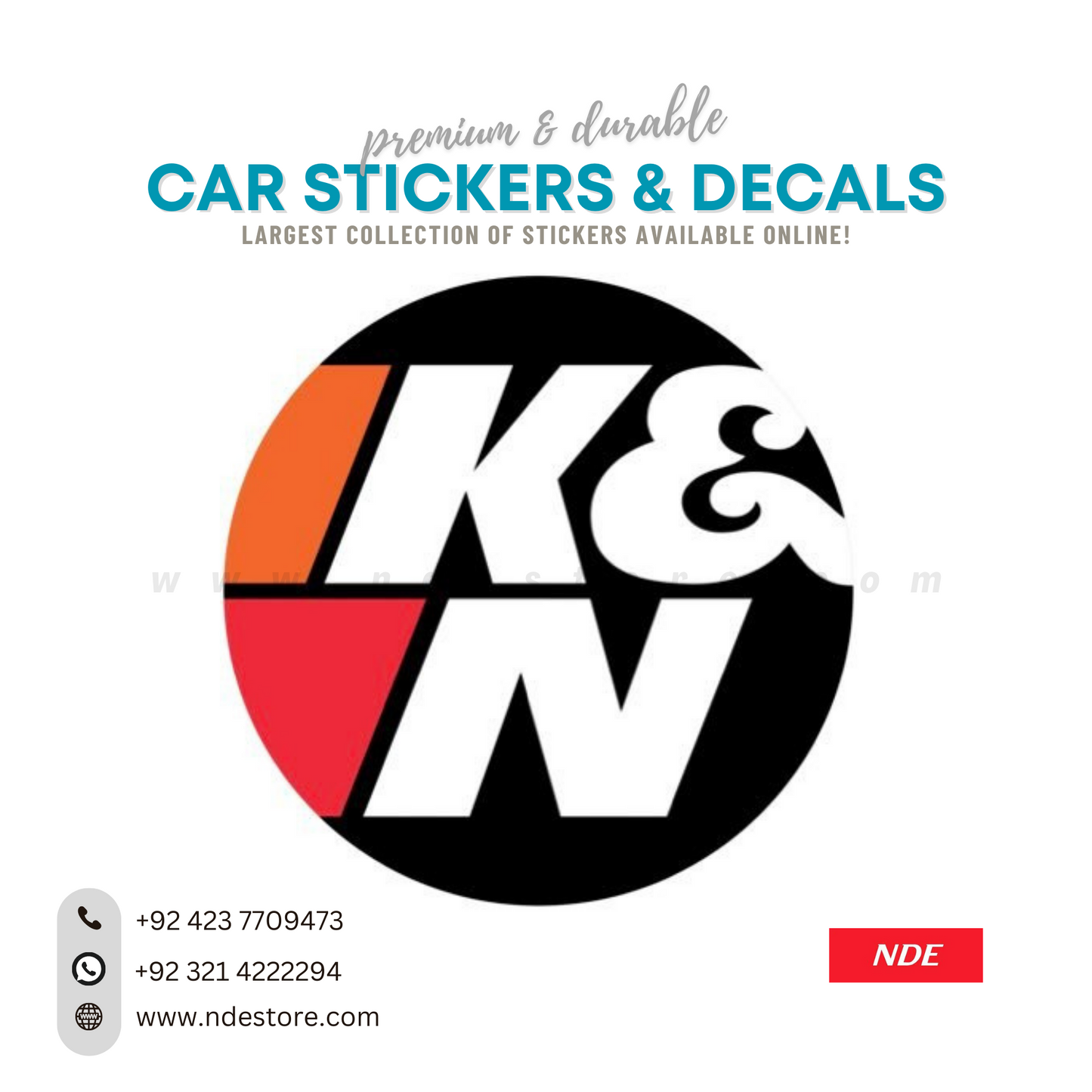 STICKER, K&N