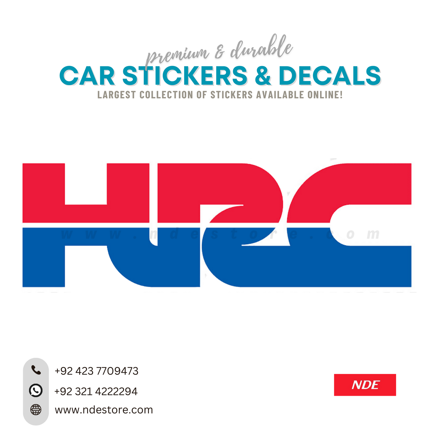 STICKER HRC - HONDA RACING - ndestore.com