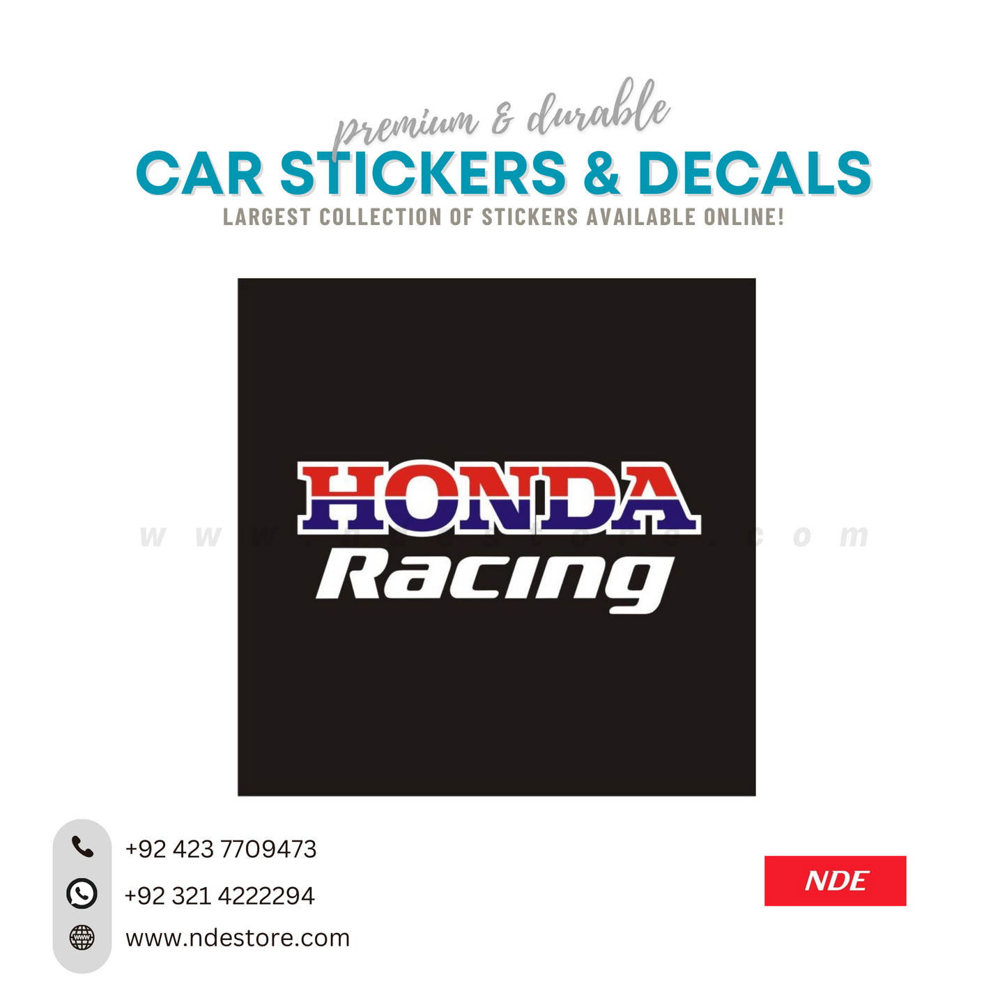 STICKER, HONDA RACING