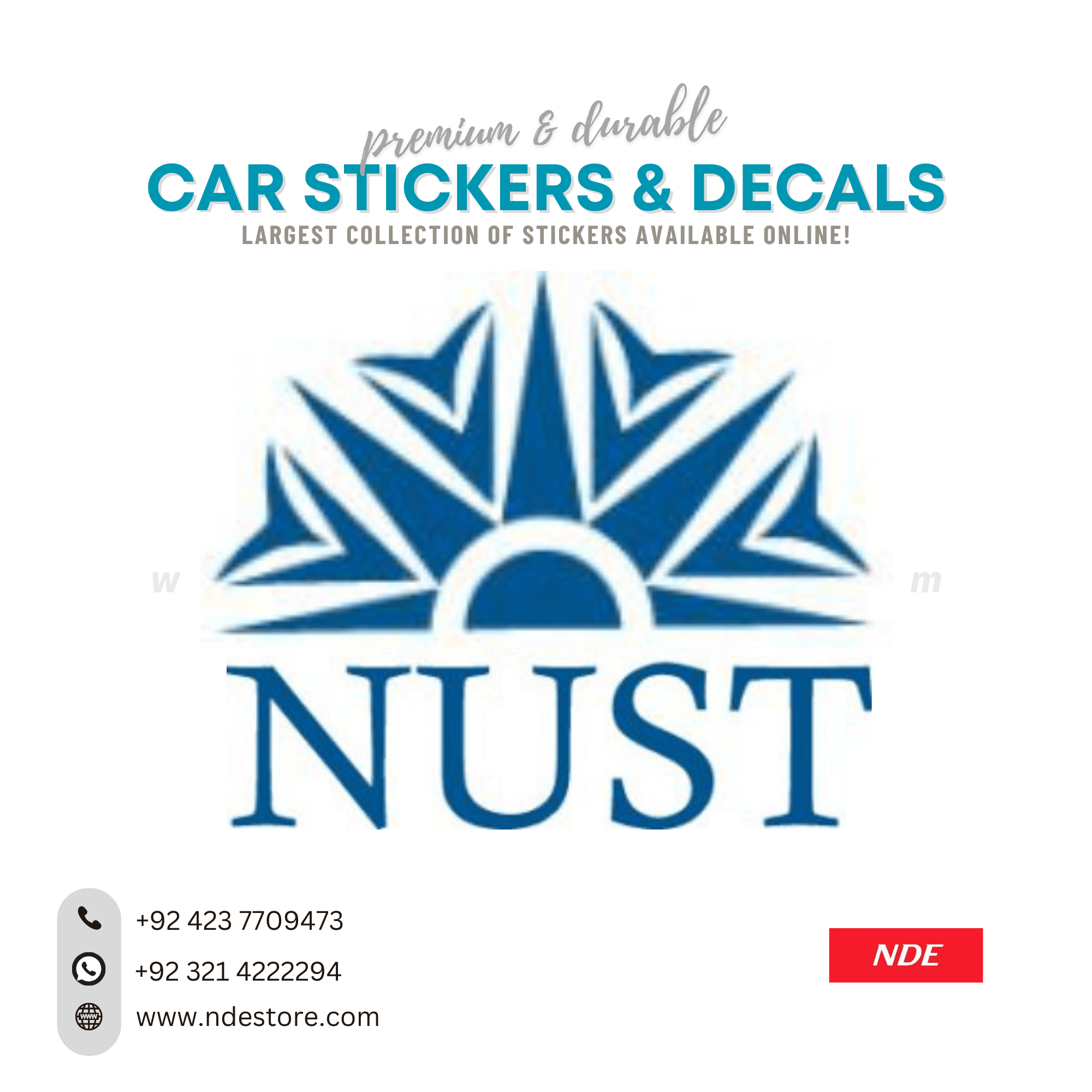 STICKER, NUST – NDE STORE