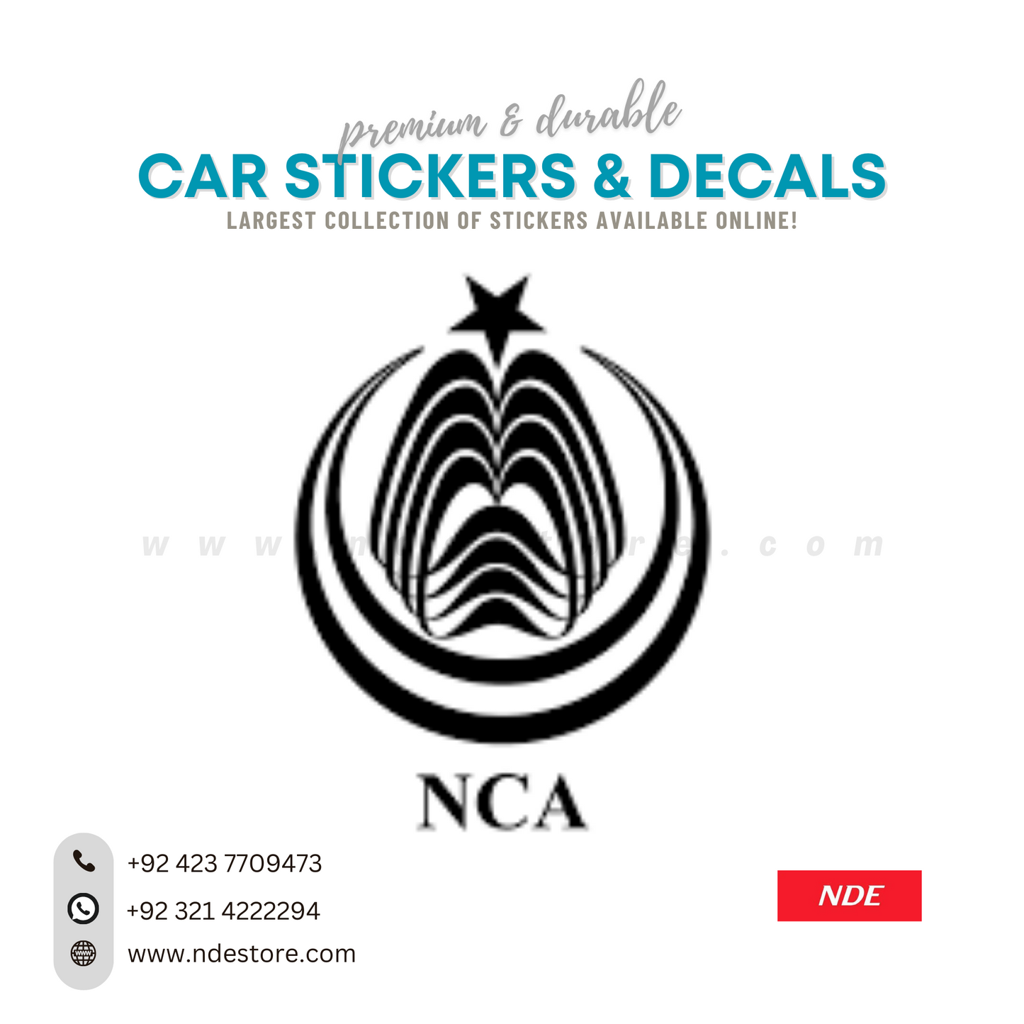 STICKER, NCA