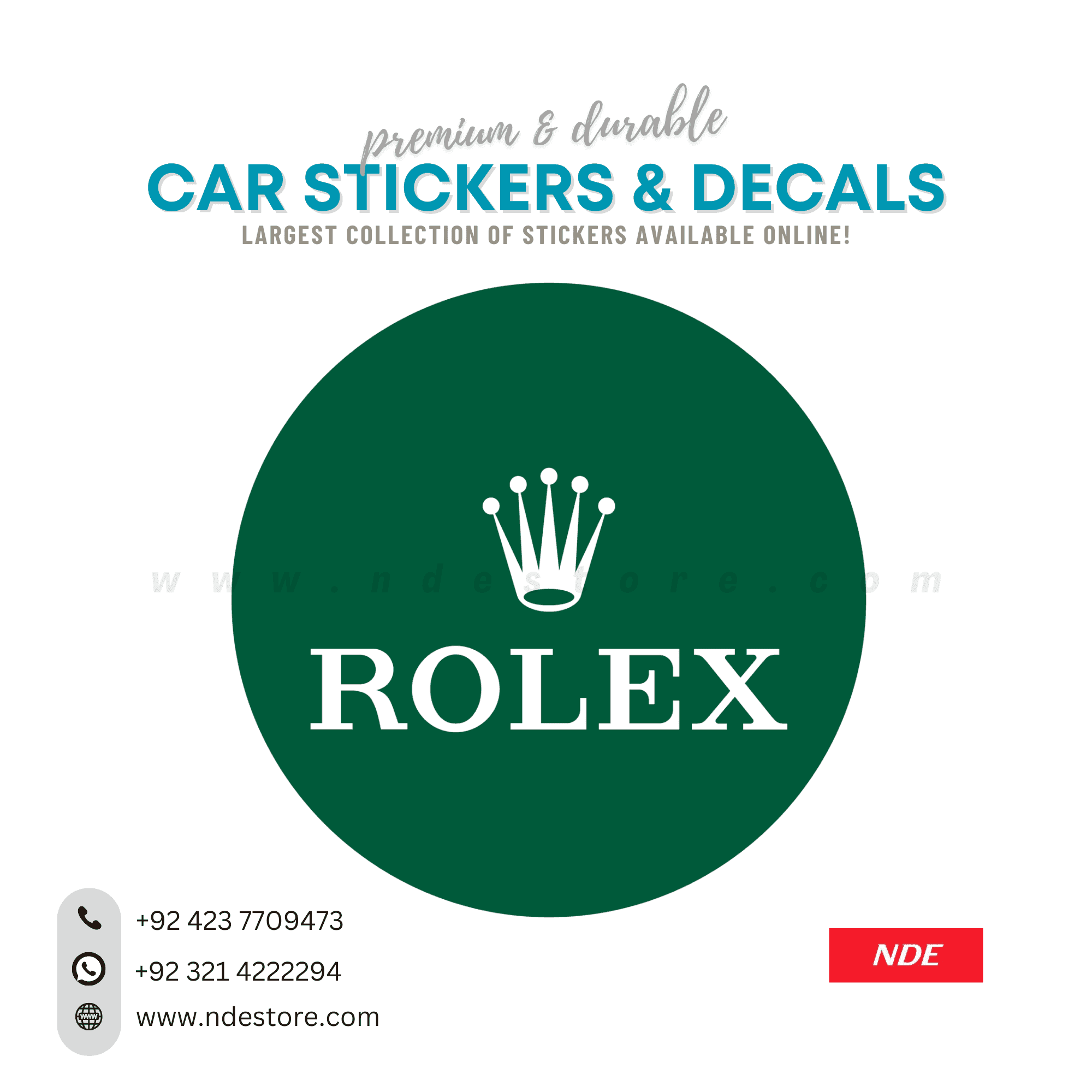 STICKER, ROLEX - NDE STORE