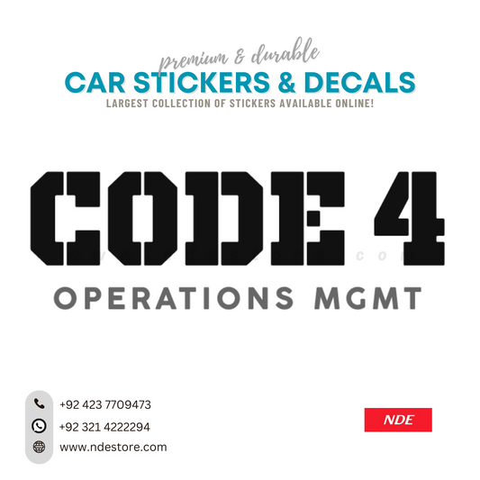 STICKER, CODE 4