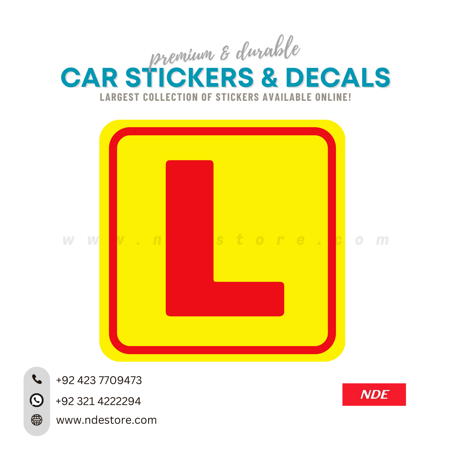 STICKER, LEARNER DRIVER