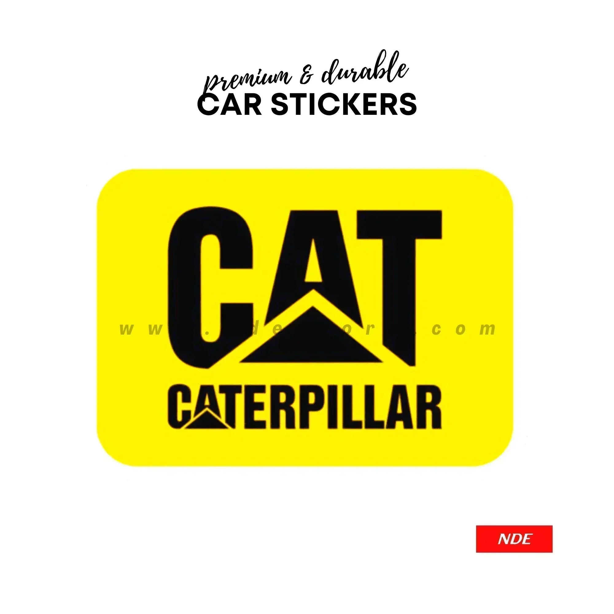 STICKER, CATERPILLAR SERIES NDE STORE