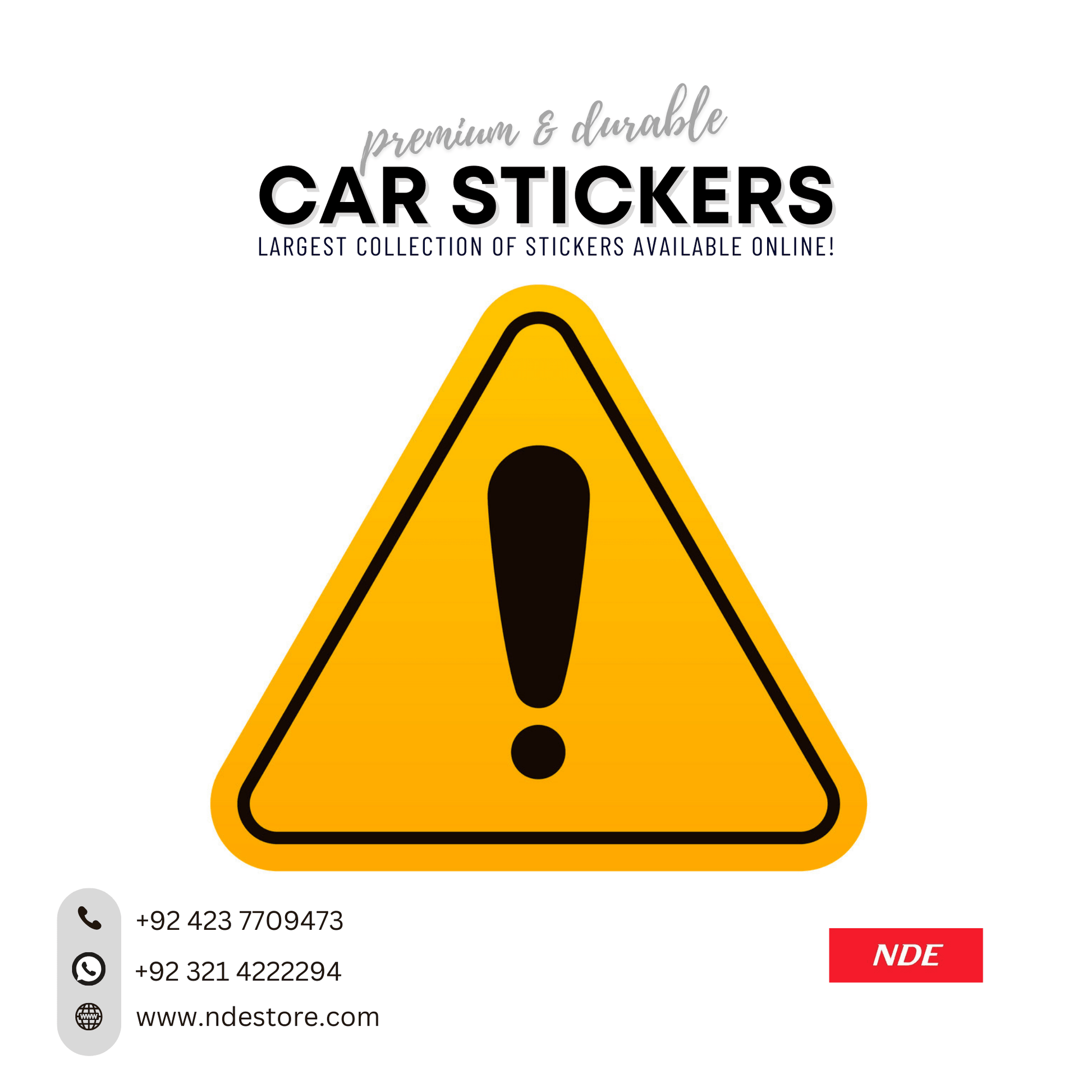 STICKER CAUTION - ndestore.com