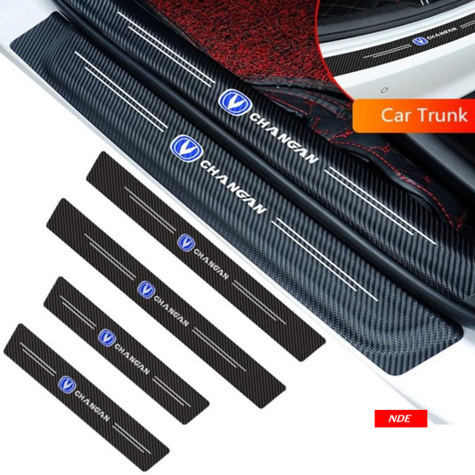 DOOR SILL AREA PROTECTION CARBON FIBER STICKER FOR CHANGAN - ndestore.com