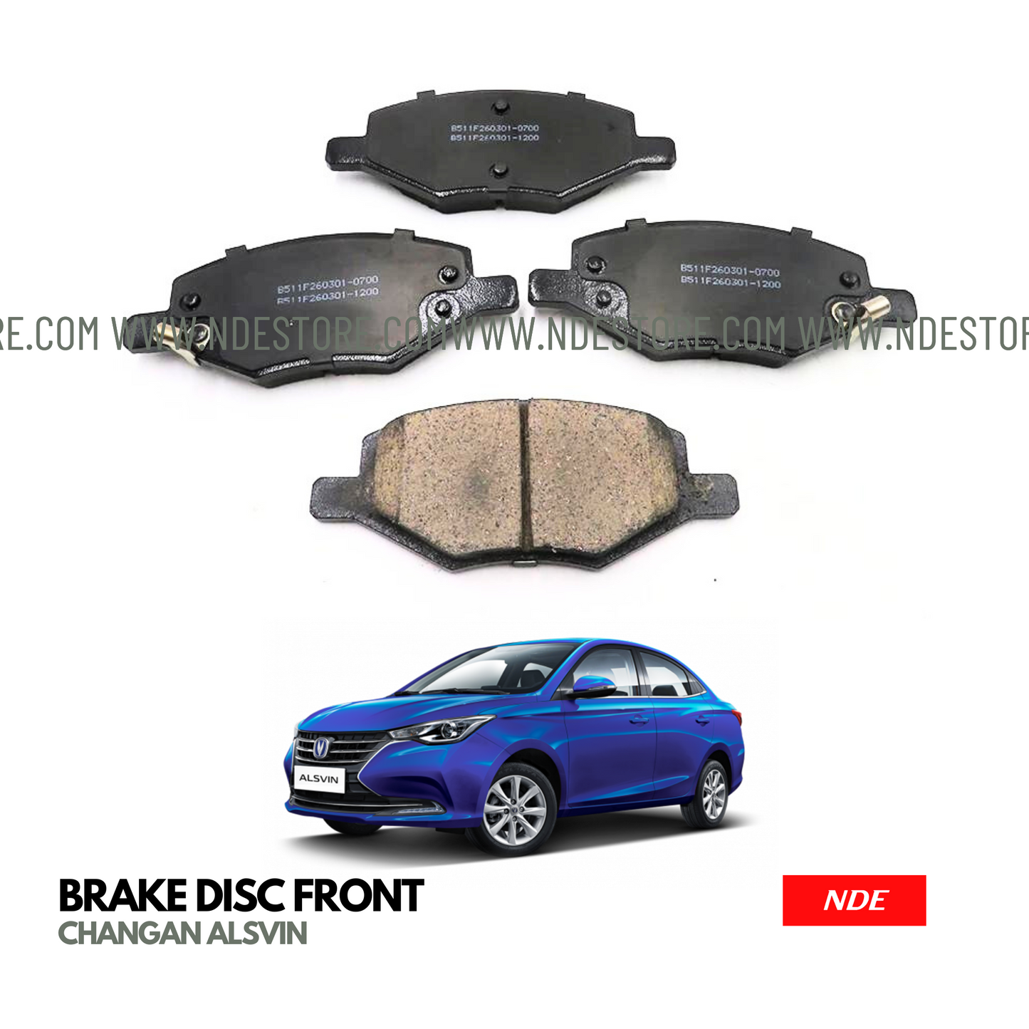 BRAKE, DISC BRAKE PAD FRONT GENUINE FOR CHANGAN ALSVIN