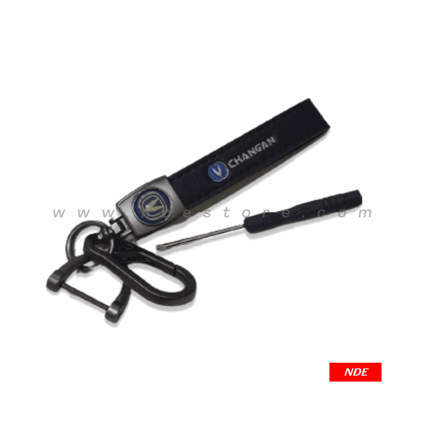 KEY CHAIN LEATHER STRAP WITH CHANGAN LOGO - ndestore.com