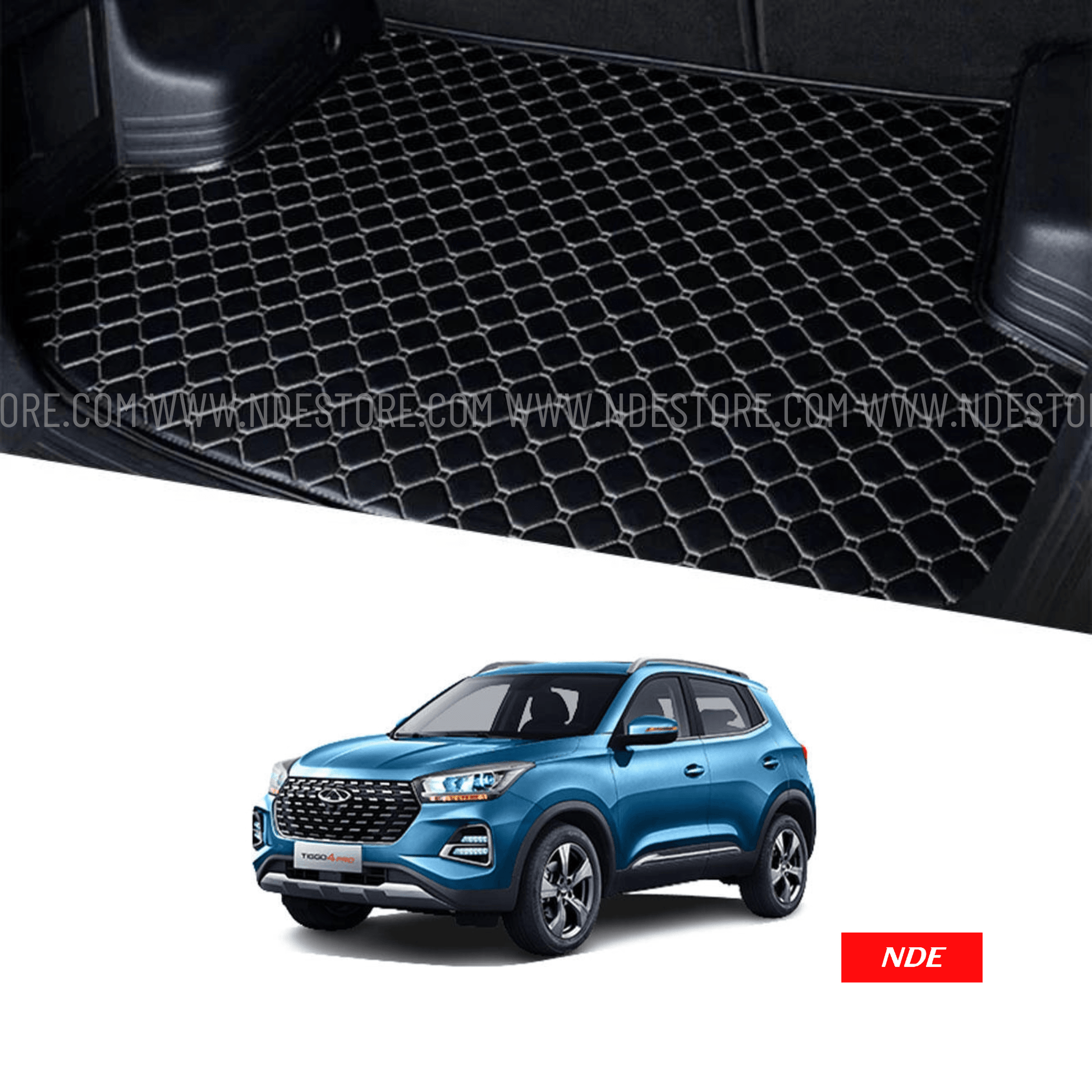 TRUNK FLOOR MAT 7D STYLE FOR CHERY TIGGO 4 - ndestore.com