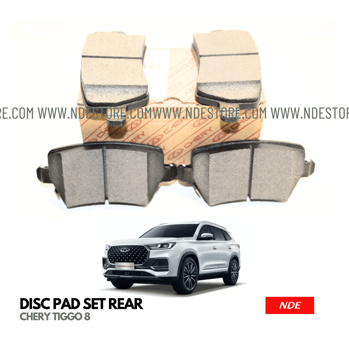 BRAKE DISC PAD SET REAR FOR CHERY TIGGO 8 - ndestore.com