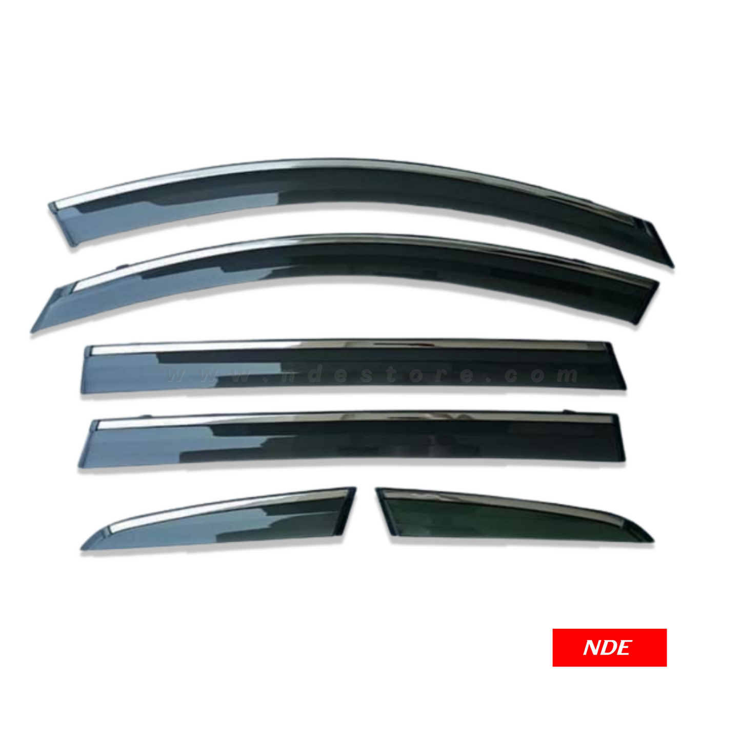 AIR PRESS BLACK TINTED DOOR WINDOW VISOR FOR CHERY TIGGO 8 PRO - TXR - ndestore.com