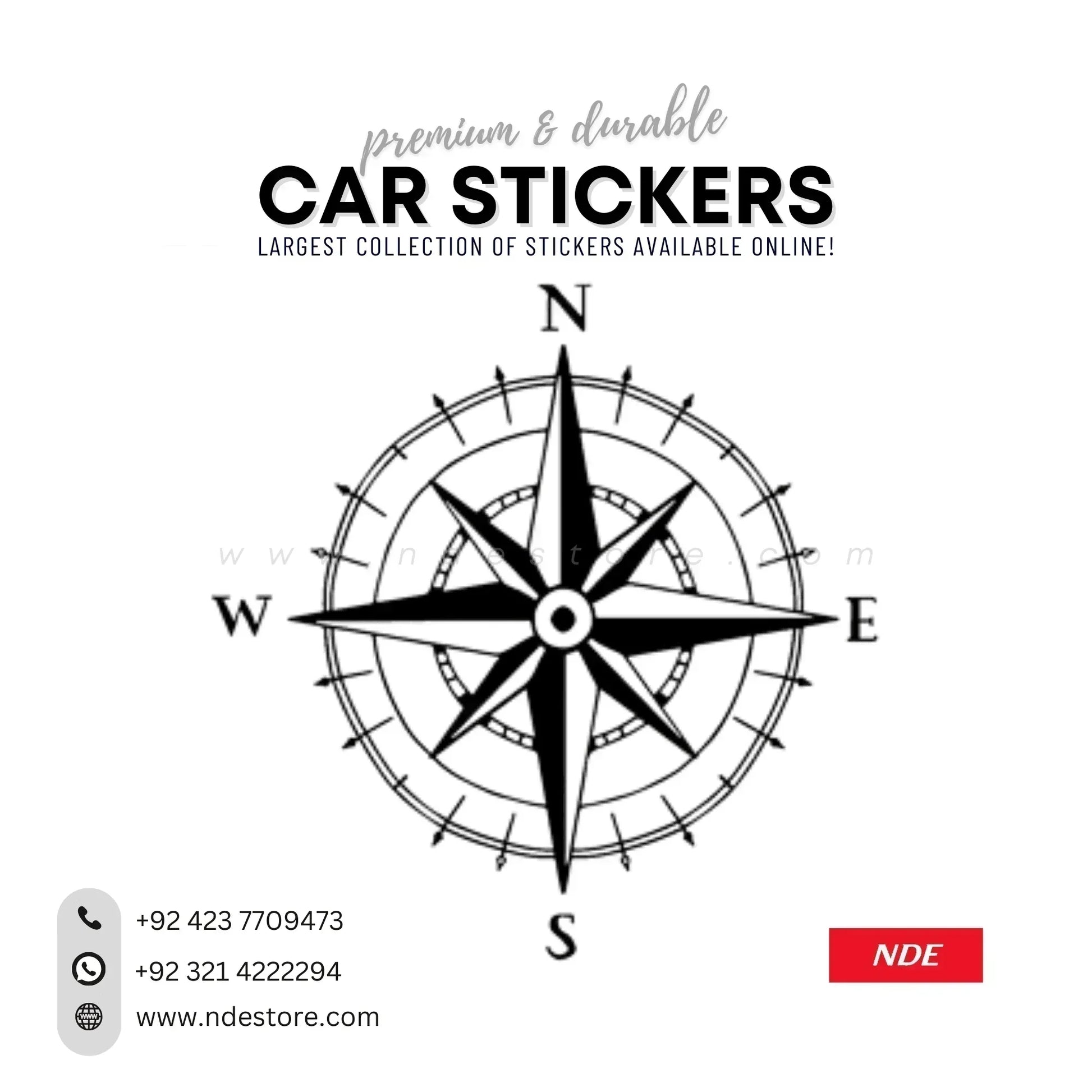 STICKER COMPASS – NDE STORE