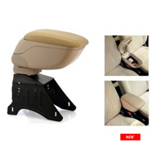 CONSOLE BOX, ARM REST BEIGE UNIVERSAL APPLICATION