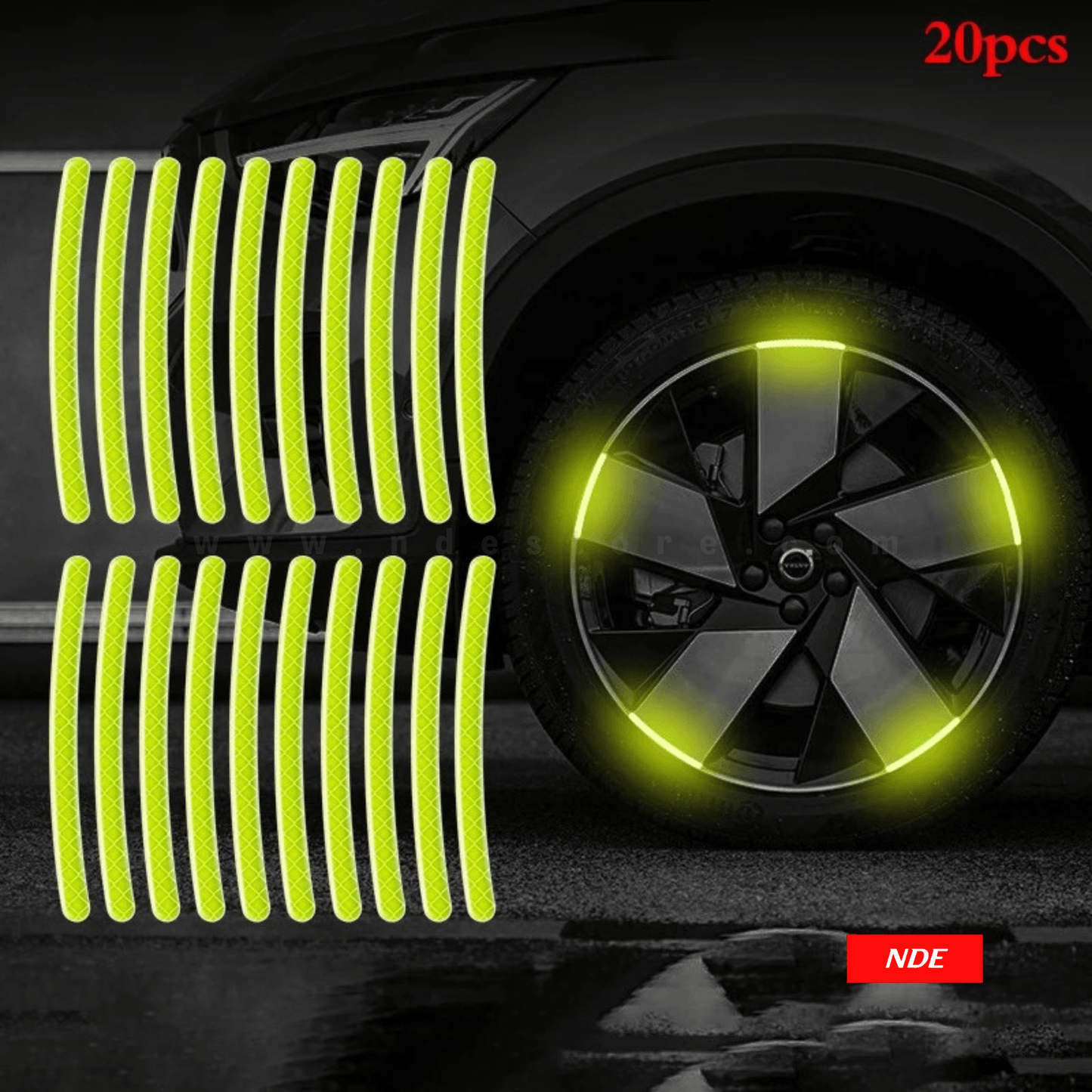 STICKER, RIM AND WHEEL REFLECTIVE STICKER LUMINOUS