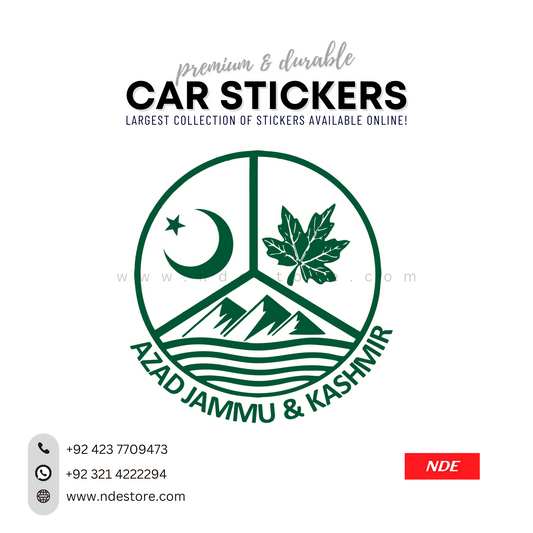 STICKER, AZAD JAMMU & KASHMIR