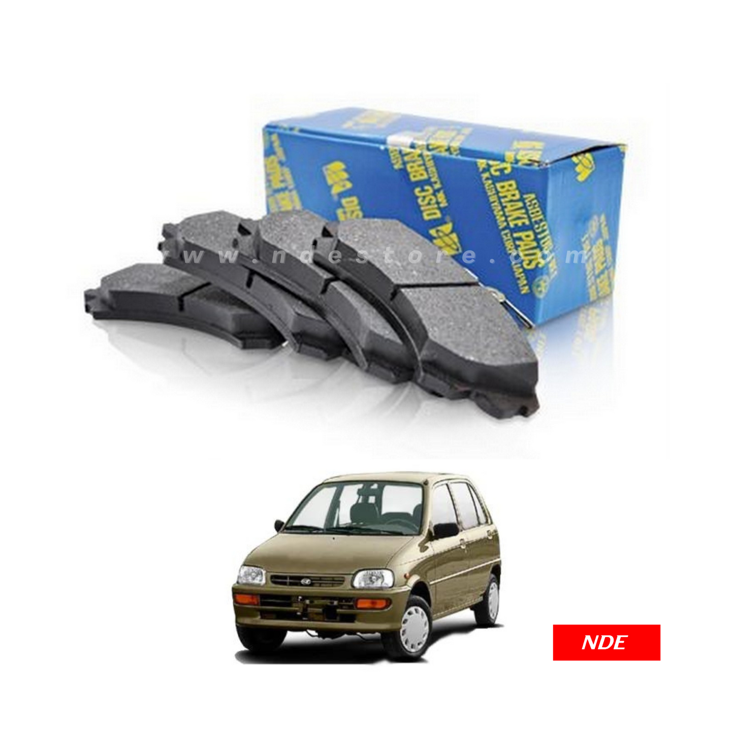 BRAKE DISC PAD FRONT FOR DAIHATSU CUORE - MK JAPAN - ndestore.com