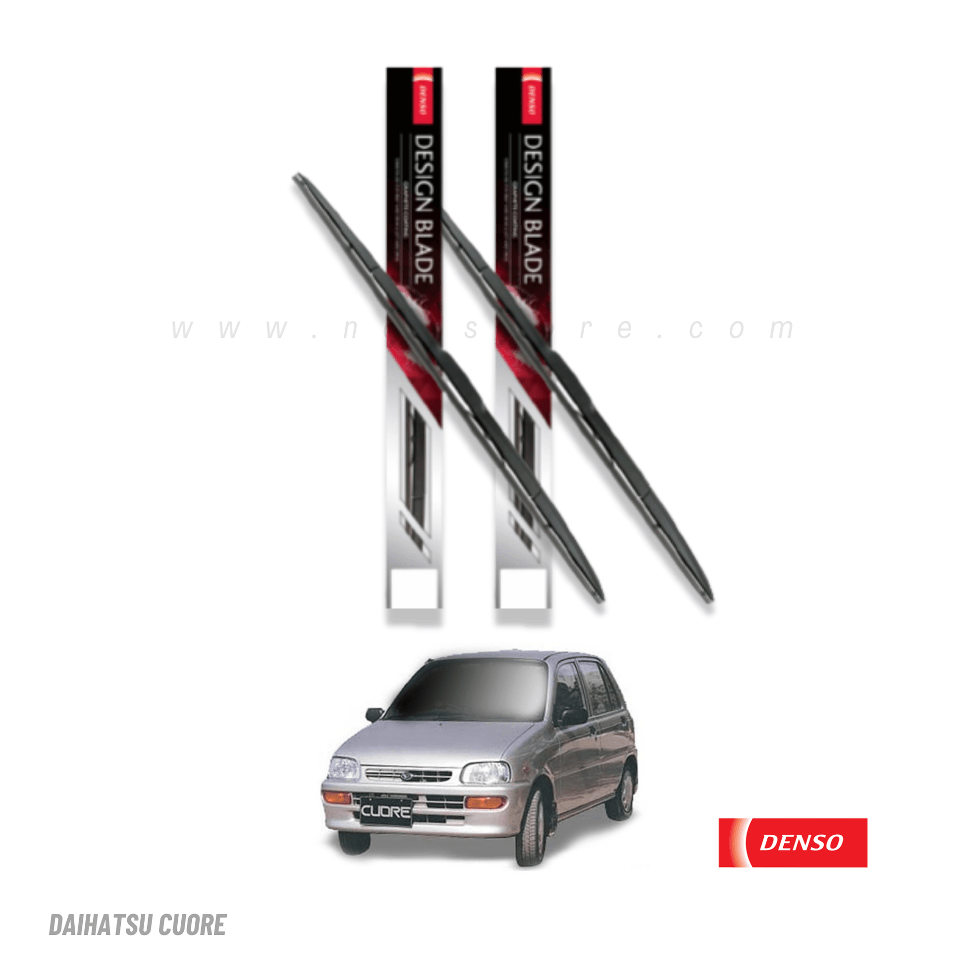 WIPER BLADE DENSO HYBRID TYPE FOR DAIHATSU CUORE - ndestore.com