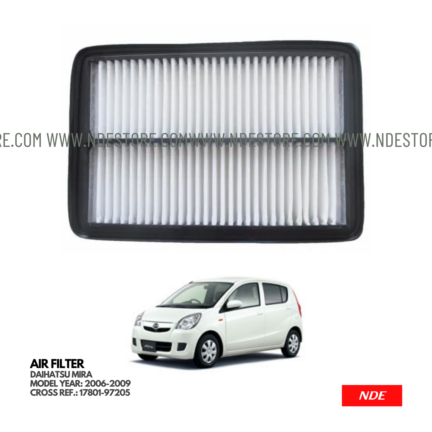 AIR FILTER ELEMENT FOR DAIHATSU MIRA (2009-2013)