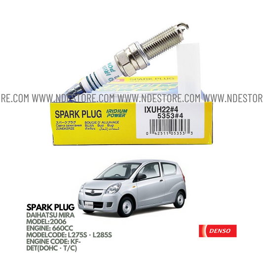 SPARK PLUG DENSO IRIDIUM POWER FOR DAIHATSU MIRA TURBO CHARGED (2006)