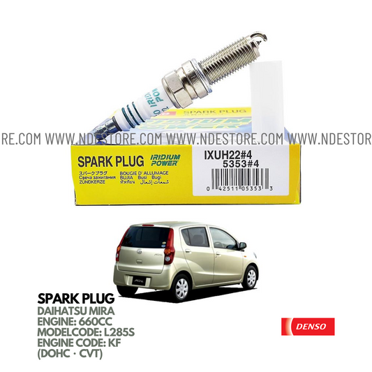 SPARK PLUG DENSO IRIDIUM POWER FOR DAIHATSU MIRA (2011)