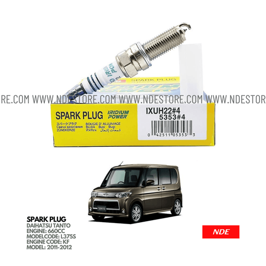 SPARK PLUG DENSO FOR DAIHATSU TANTO (2011-2012) - ndestore.com