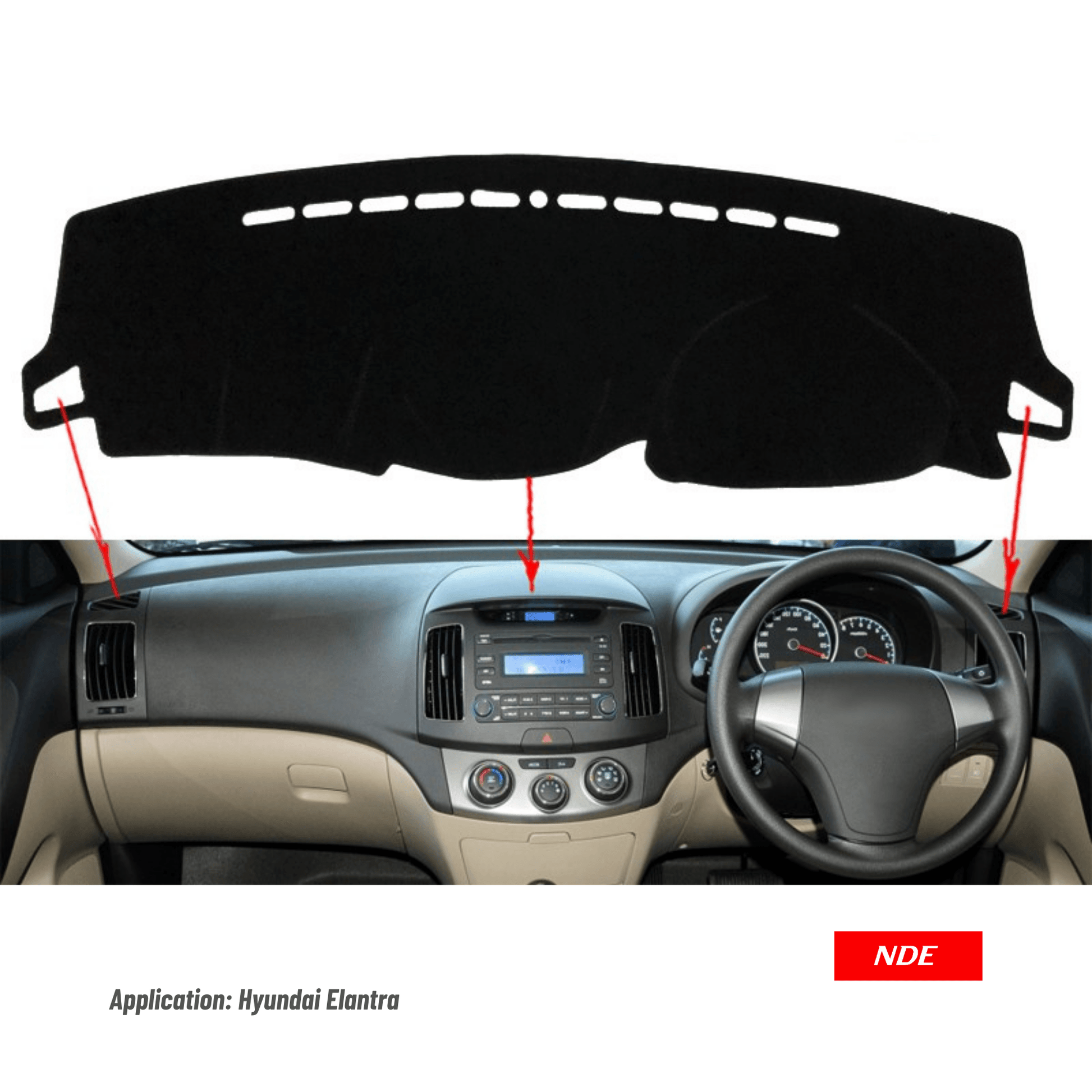 DASHBOARD MAT VELVET MATERIAL FOR KIA SORENTO - ndestore.com