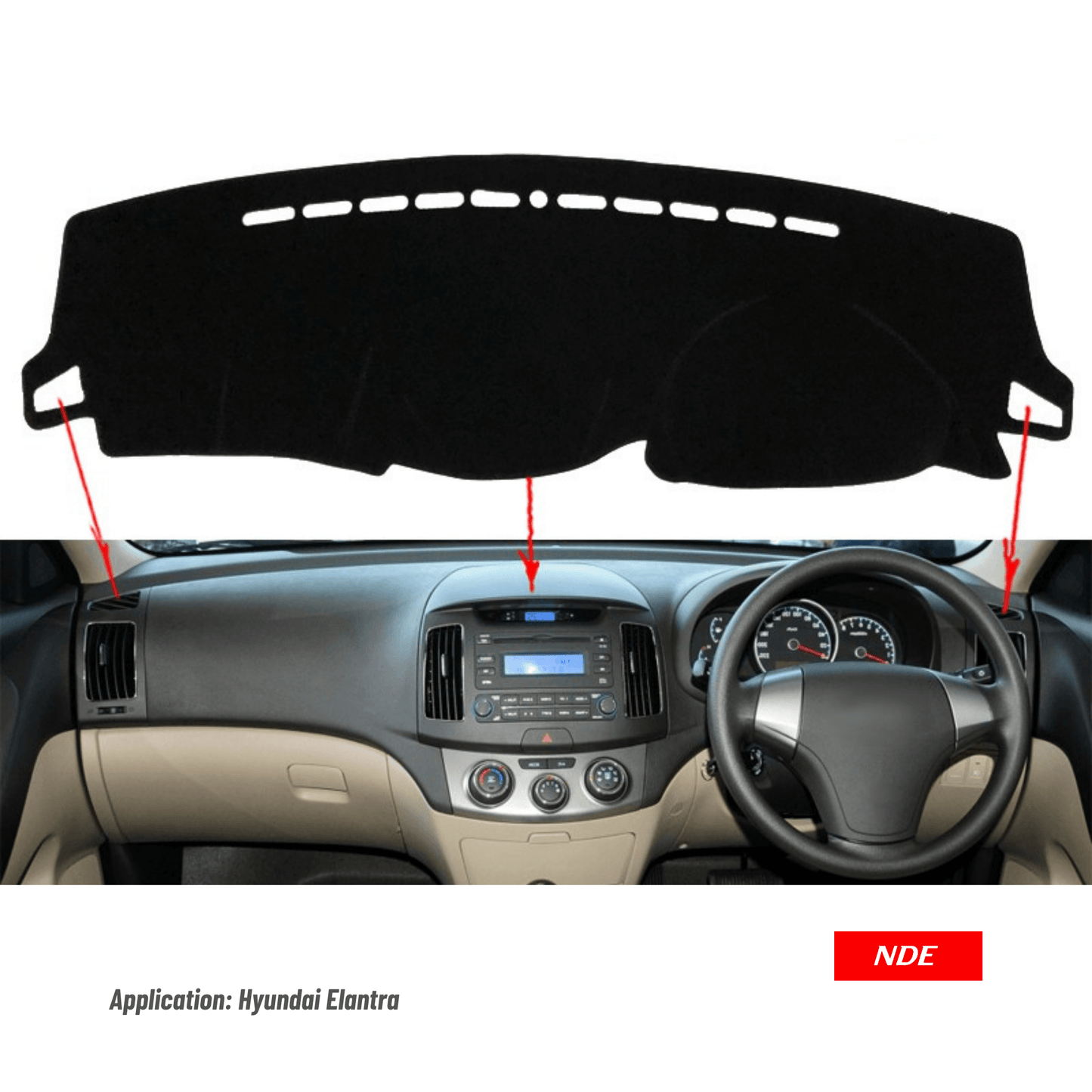 DASHBOARD MAT VELVET MATERIAL FOR HYUNDAI TUCSON - ndestore.com