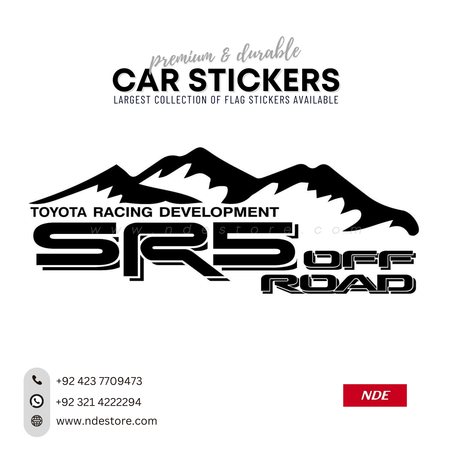 STICKER, SR5 TRD