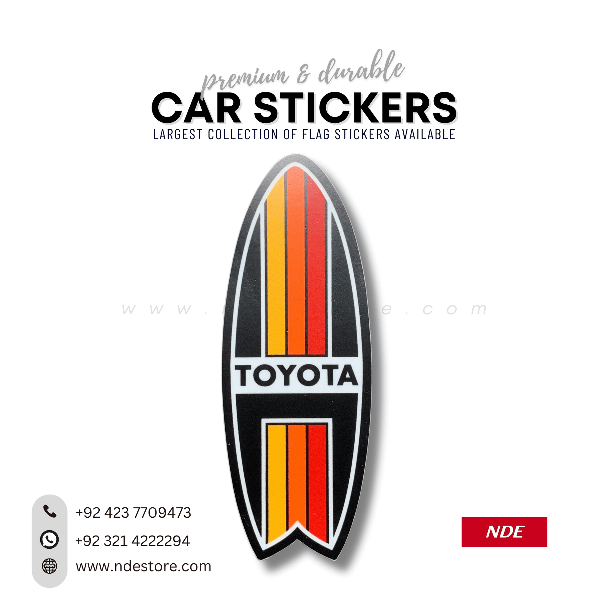 STICKER, TOYOTA SURF BOARD - ndestore.com