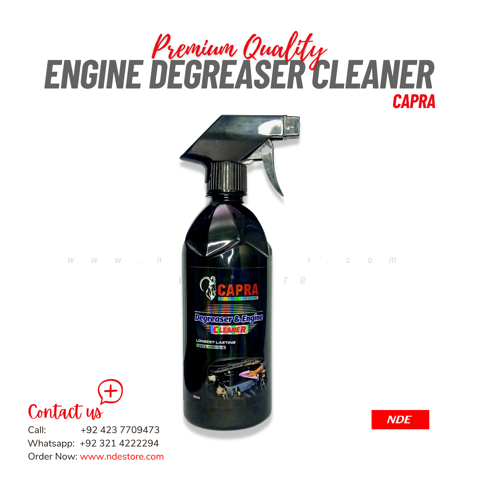 CAPRA DEGREASER AND ENGINE CLEANER SPRAY 500ML