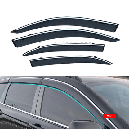 AIR PRESS BLACK TINTED DOOR WINDOW VISOR FOR DFSK GLORY 580 PRO - TXR - ndestore.com