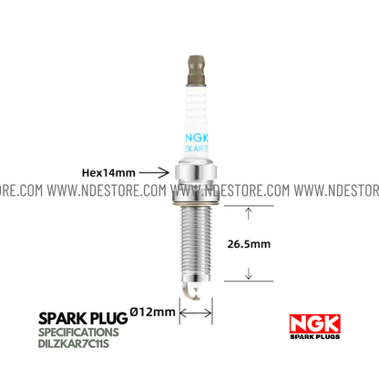 SPARK PLUG LASER IRIDIUM NGK FOR HONDA ACCORD HYBRID - ndestore.com